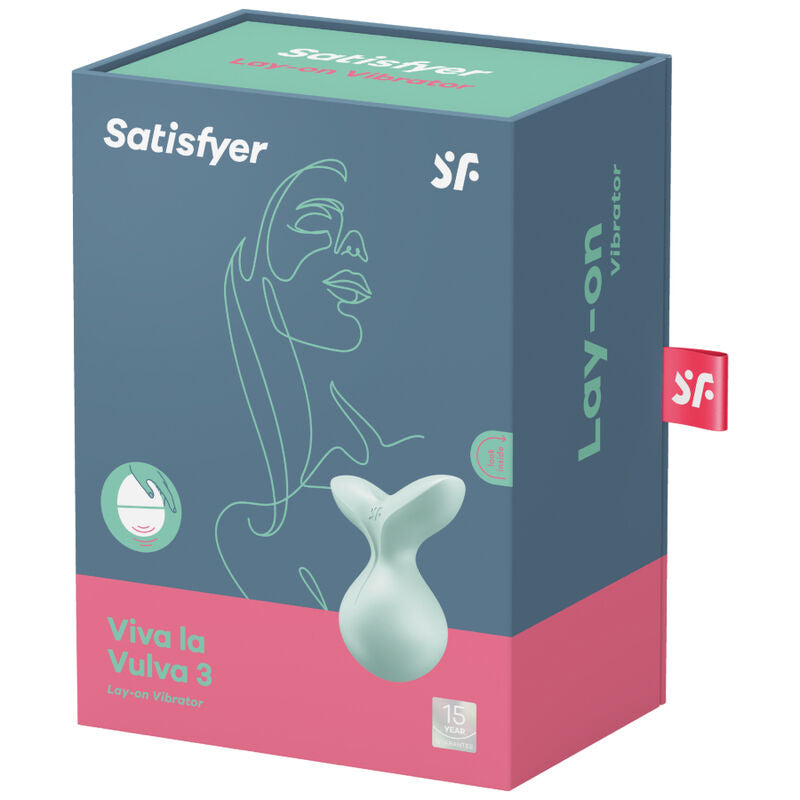 SATISFYER - VIVA LA VULVA 3 VIBRADOR LAY-ON VIOLETA