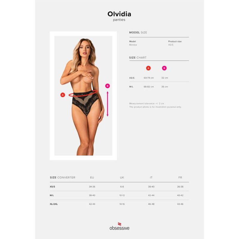 OBSESSIVE - OLVIDIA PANTIES XS/S