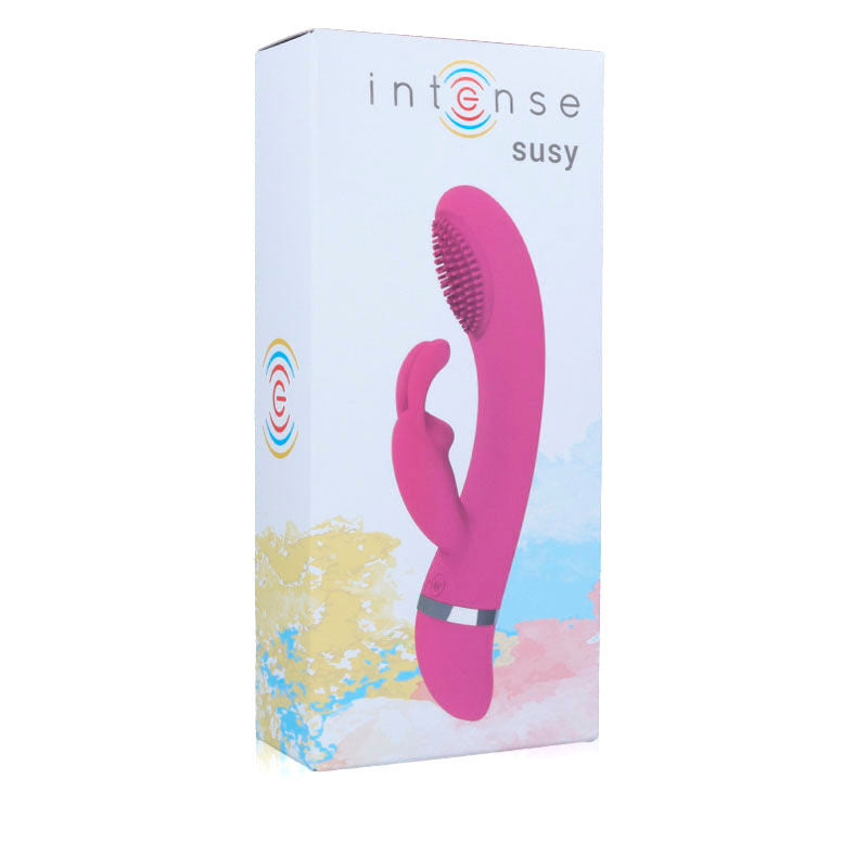 INTENSE - SUSY VIBRADOR OSCILANTE SILICON RABBIT ROSA