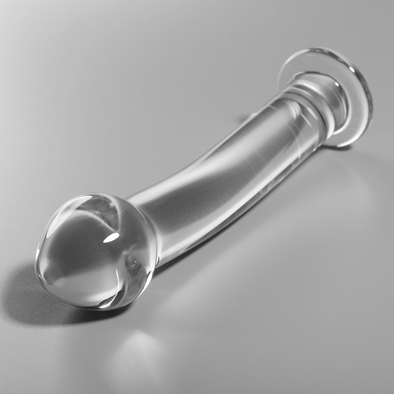 NEBULA SERIES BY IBIZA - MODELO 11 DILDO CRISTAL BOROSILICATO TRANSPARENTE 16 CM -O- 3 CM