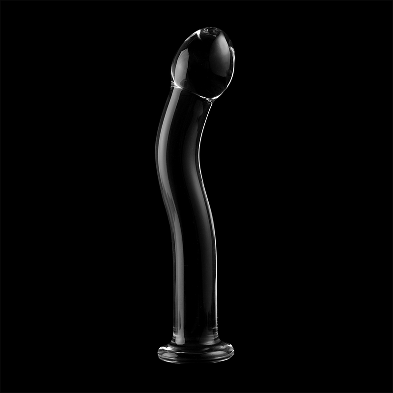 NEBULA SERIES BY IBIZA - MODELO 18 DILDO CRISTAL BOROSILICATO TRANSPARENTE 18.5 CM -O- 3.5 CM