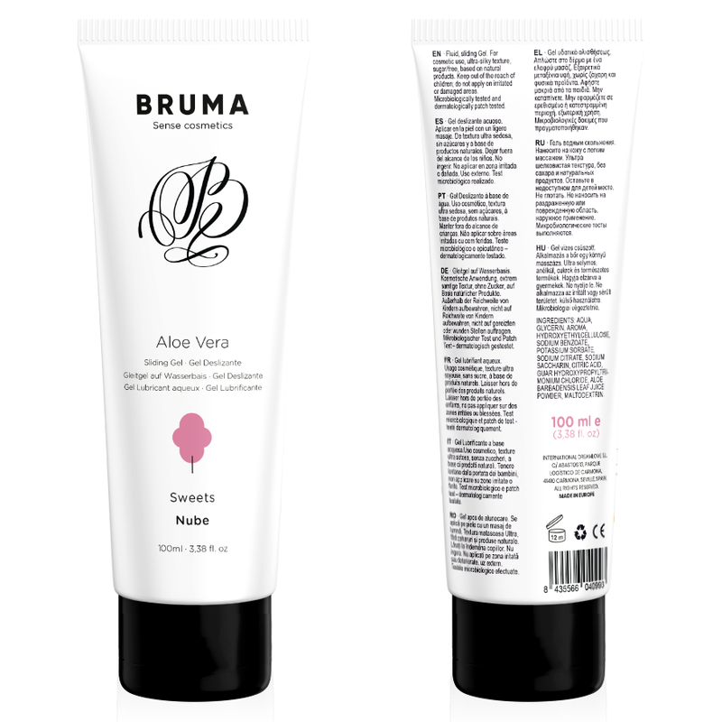 BRUMA - GEL DESLIZANTE CON ALOE VERA SABOR A NUBE 100 ML