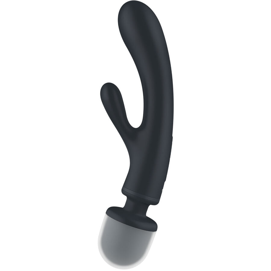 SATISFYER - TRIPLE LOVER MASAJEADOR VIBRADOR RABBIT ROSA