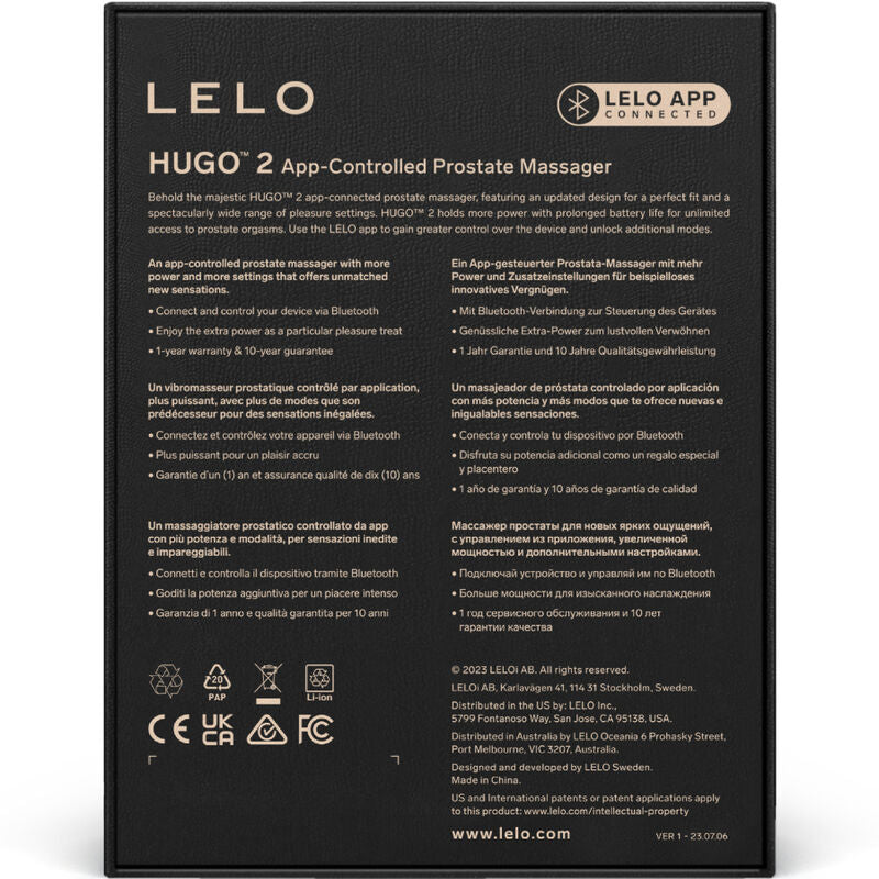 LELO - HUGO 2 MASAJEADOR DE PROSTATA VERDE