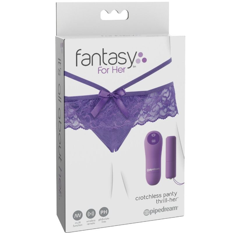 FANTASY FOR HER - TANGA VIBRADOR CON ABERTURA