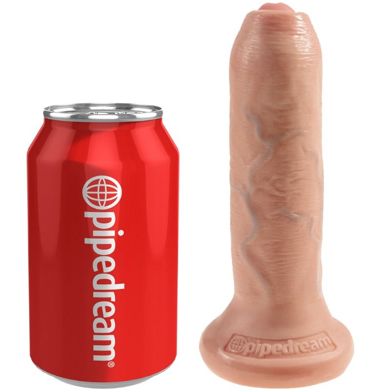 KING COCK - DILDO REALISTICO UNCUT NATURAL 17 CM