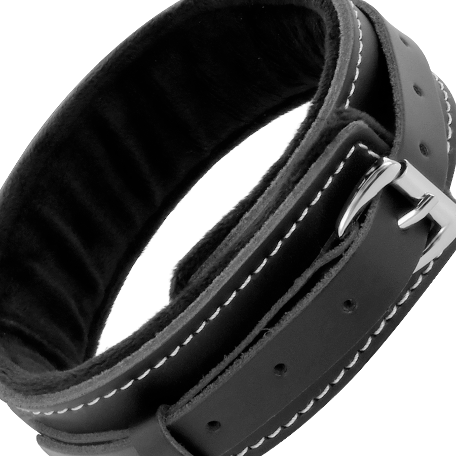 DARKNESS - COLLAR LEATHER CON CORREA ALTA CALIDAD